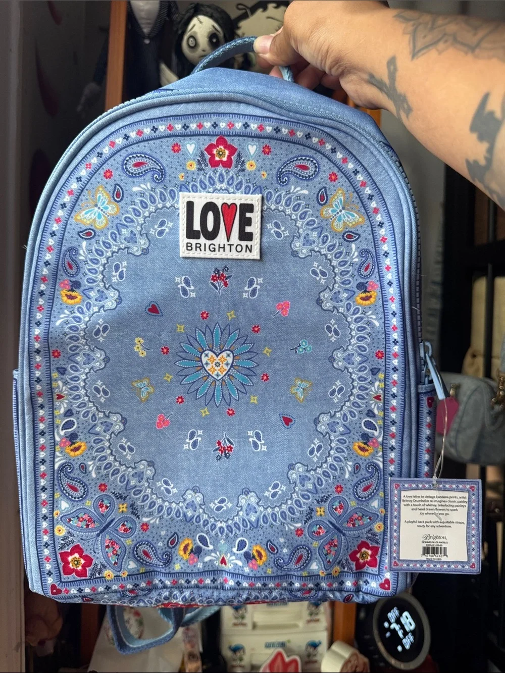 Brighton Bandana Love backpack